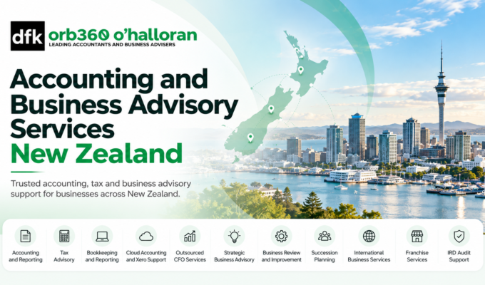 Accounting and business advisory services New Zealand – DFK Orb360 O’Halloran providing accounting, tax and financial support nationwide.