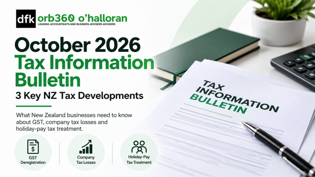 October 2026 Tax Information Bulletin