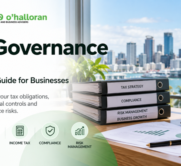 Tax governance NZ guide for businesses covering GST, PAYE, income tax, compliance and risk management by DFK Orb360.
